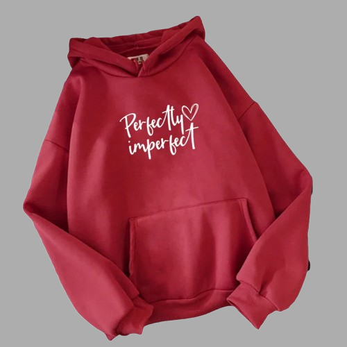 Perfectly Imperfect Red Hoodie
