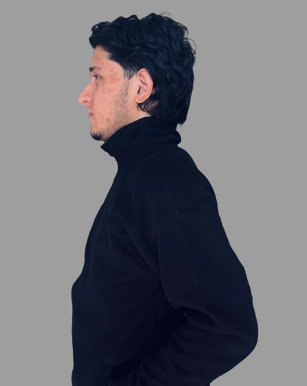 Quarter Zip Funnel Neck Fleece Sweatshirt