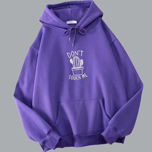 Don't Touch Me Purple Hoodie