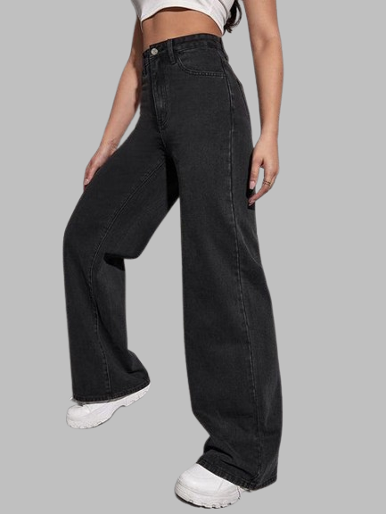 Black Wide Leg Jeans