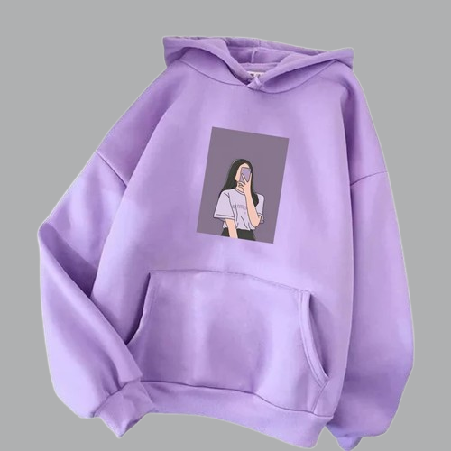Selfie Girl Purple Hoodie