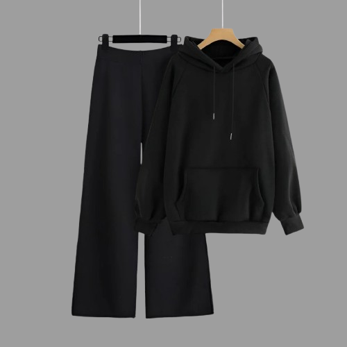 Black Hoodie & Black Flapper