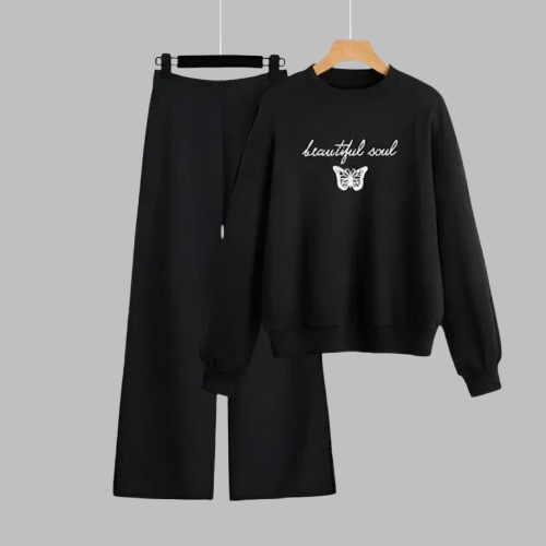 Beautiful Soul Black Sweatshirt & Black Flapper