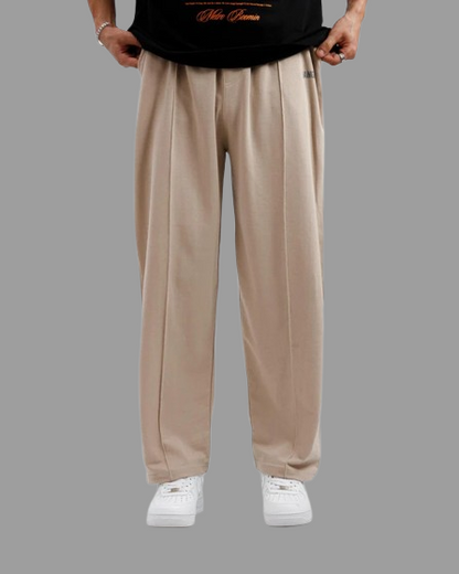 Beige Baggy Trouser