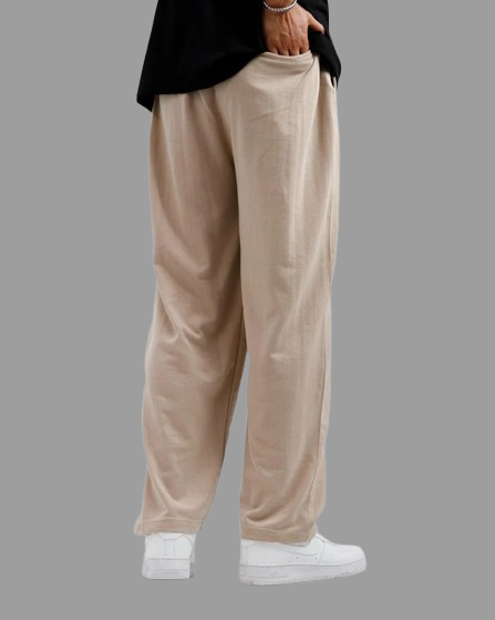 Beige Baggy Trouser
