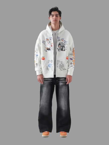 One Piece Fire Fist Zipper