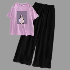 Selfie Tee & Black Flapper