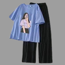 Selfie Tee & Black Flapper